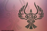 Tattoo Celtic Bird Embroidery Design intended for sizing 1200 X 850