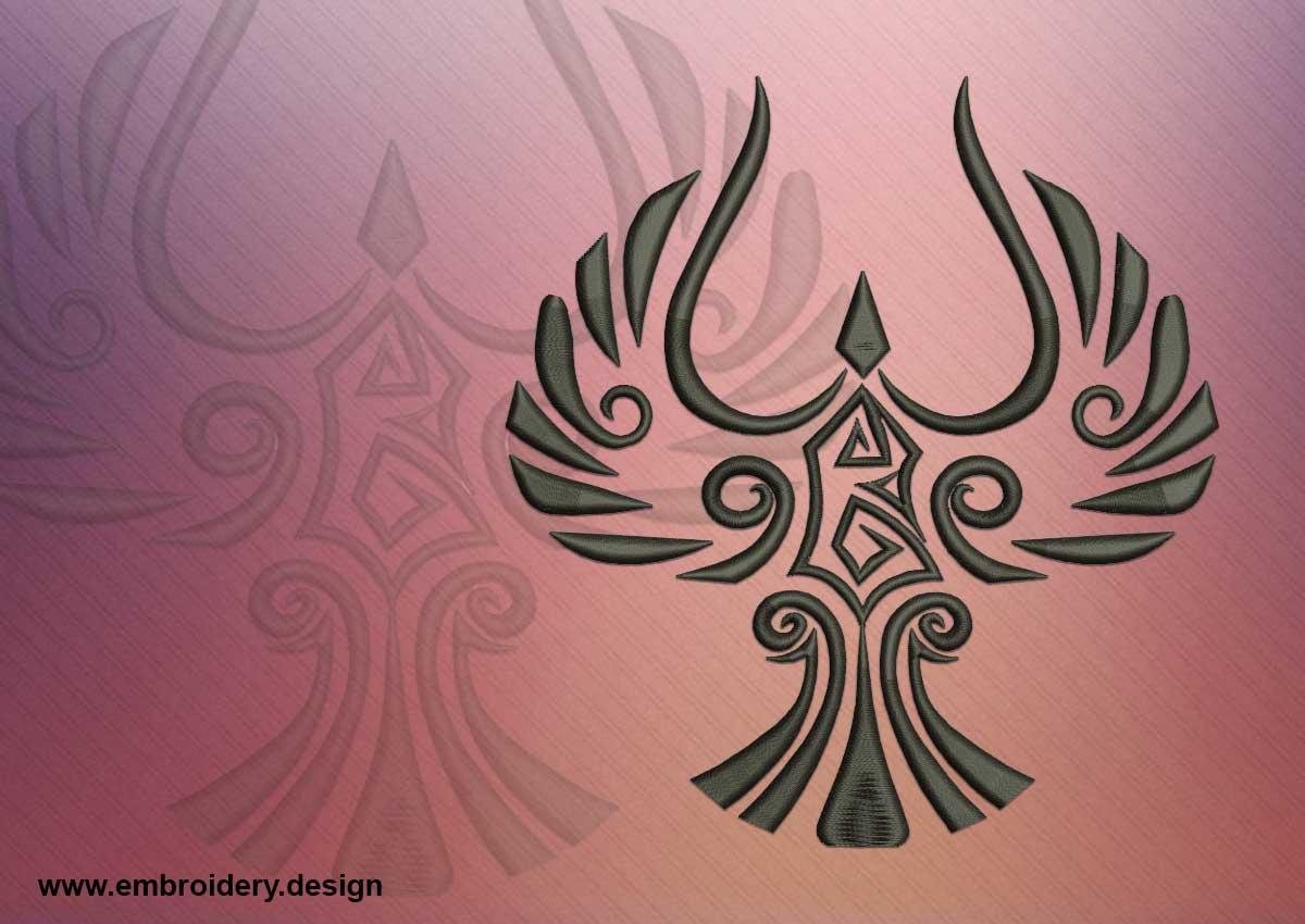 Tattoo Celtic Bird Embroidery Design intended for sizing 1200 X 850