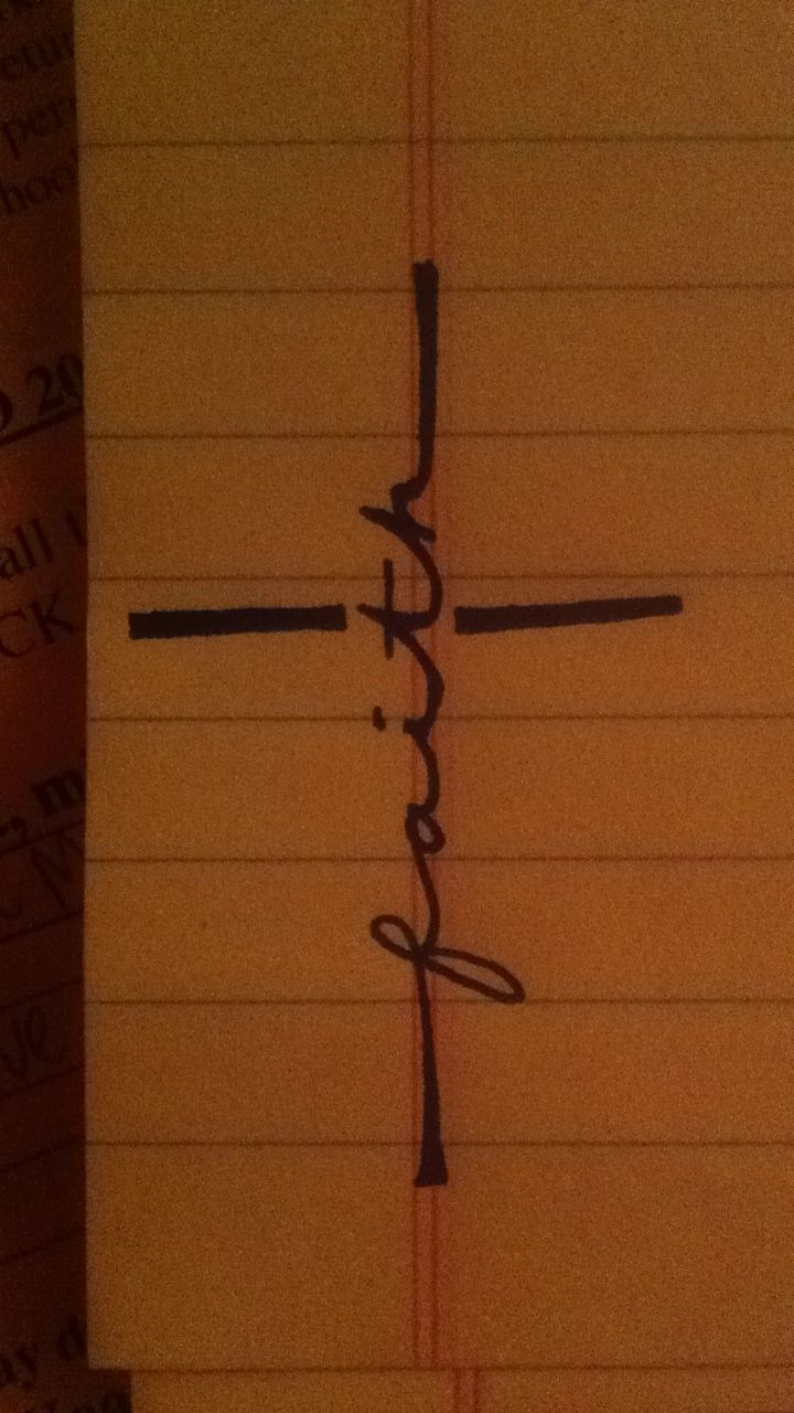 Tattoo Ideas Cross With The Word Faith Love This Tattoos And with sizing 720 X 1280