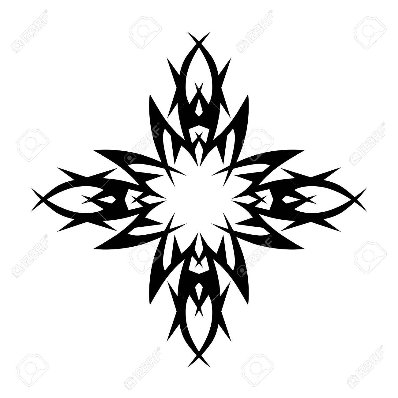Tattoo Tribal Cross Designs Royalty Free Cliparts Vectors And for size 1300 X 1299