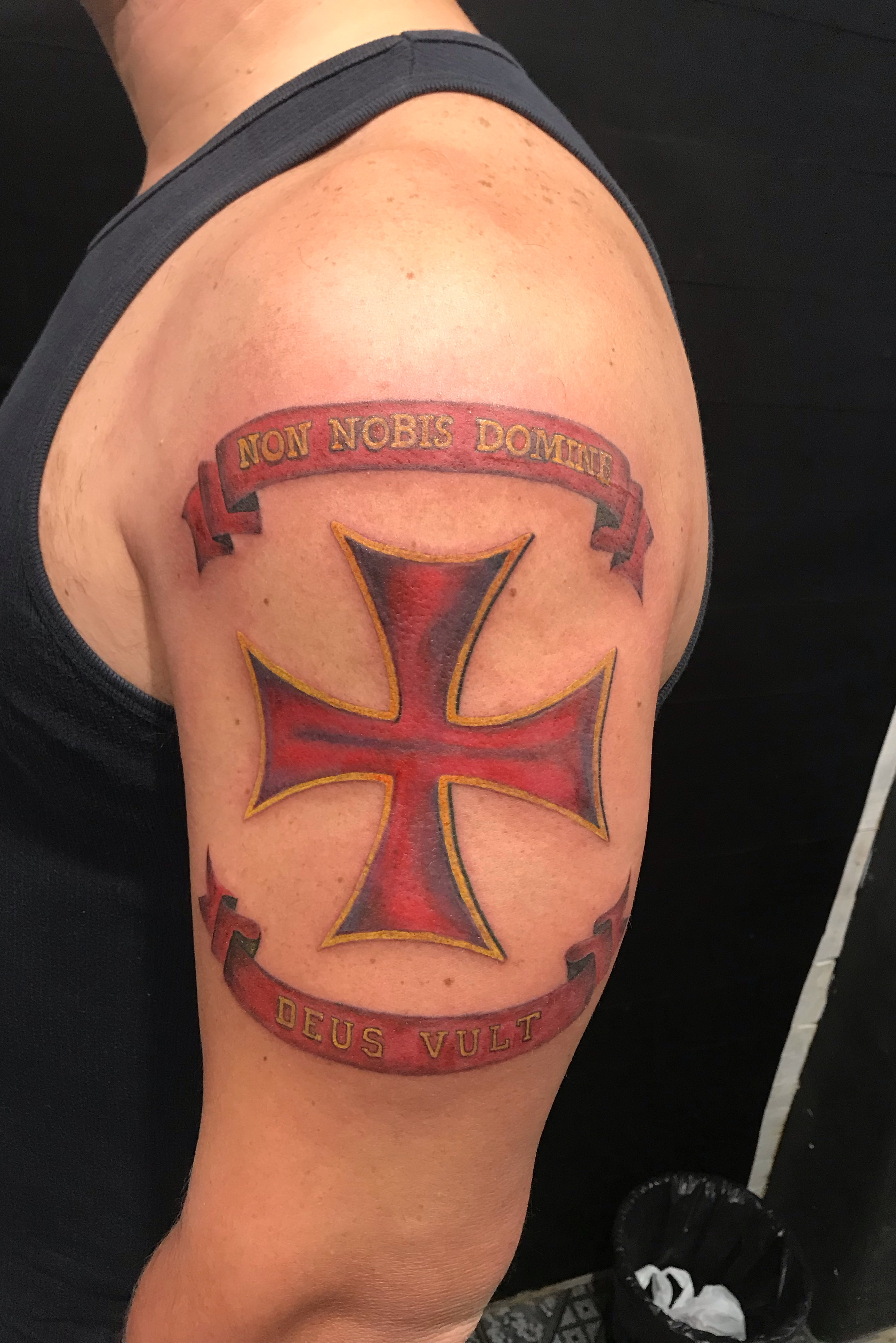Tattoo Uploaded Mf Templario Cruz Patea Templar Cross with size 2689 X 4028