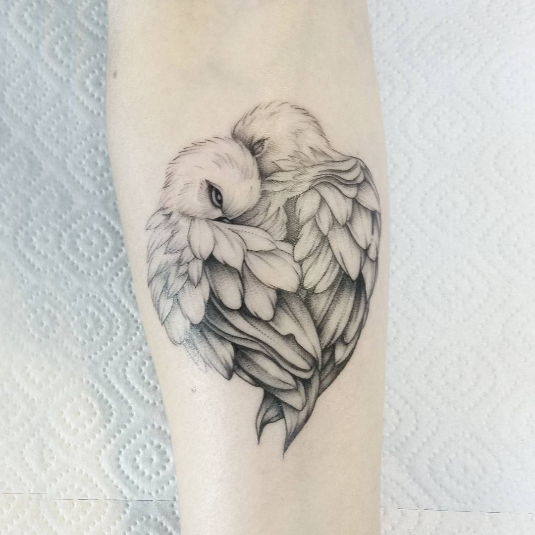 Tattoos Birds Heart Tattoo Artist Marietattooing M pertaining to dimensions 1080 X 1080