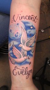 Tattoos Scott Dees Dove Tattoo Bird Tattoo Script Names Night for size 720 X 1280