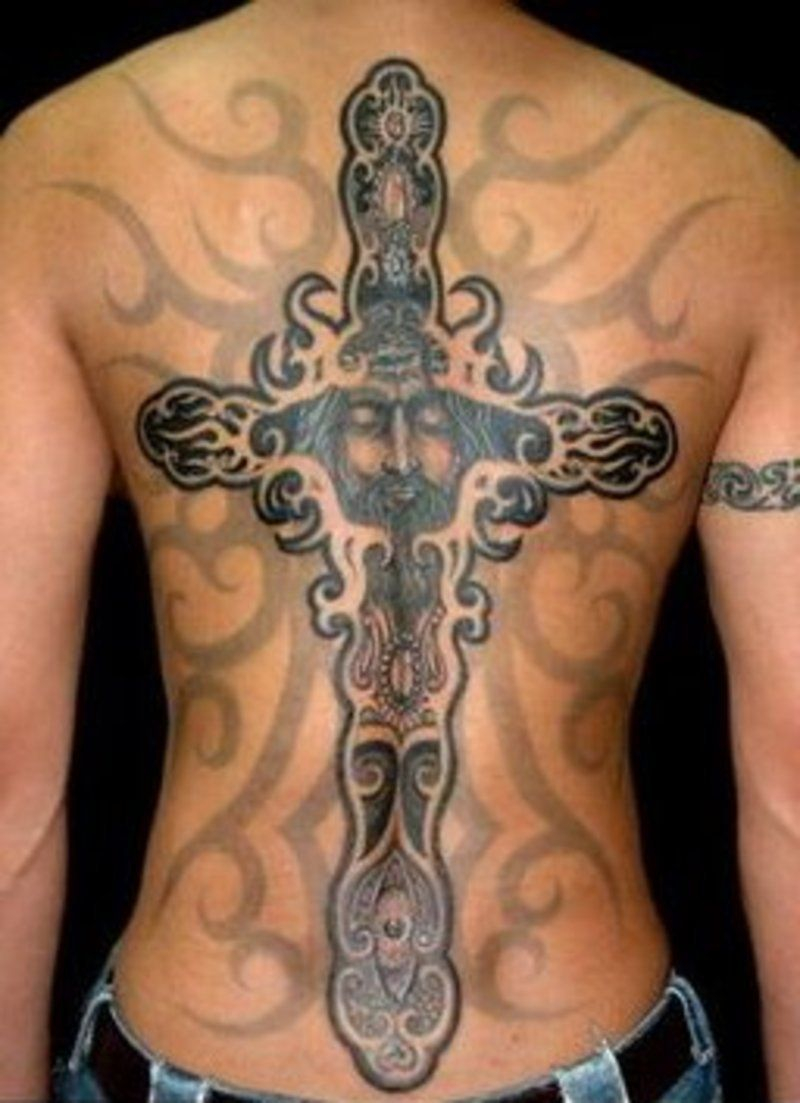 Tattoosformen Tattoos For Men Cross Tattoo Designs Back Tattoo regarding dimensions 800 X 1103