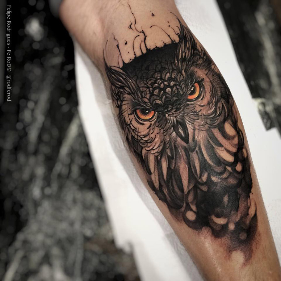 The 100 Best Owl Tattoos For Men Improb within measurements 910 X 910