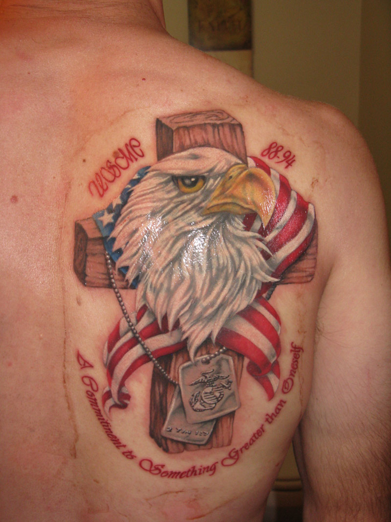 The 80 Best American Flag Tattoos For Men Improb in proportions 800 X 1067