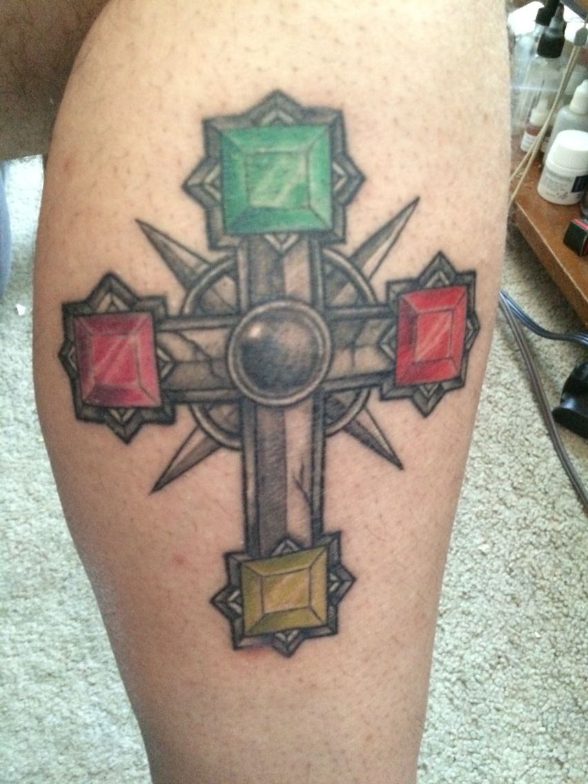 The Final Product Of My Cross Tattoo Done Triple X Jess From Best within measurements 852 X 1136