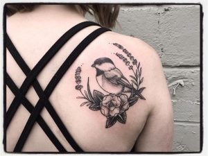 The Sweetest Chickadee For Heather Blueoxtattoo Birdtattoo with regard to size 1080 X 809