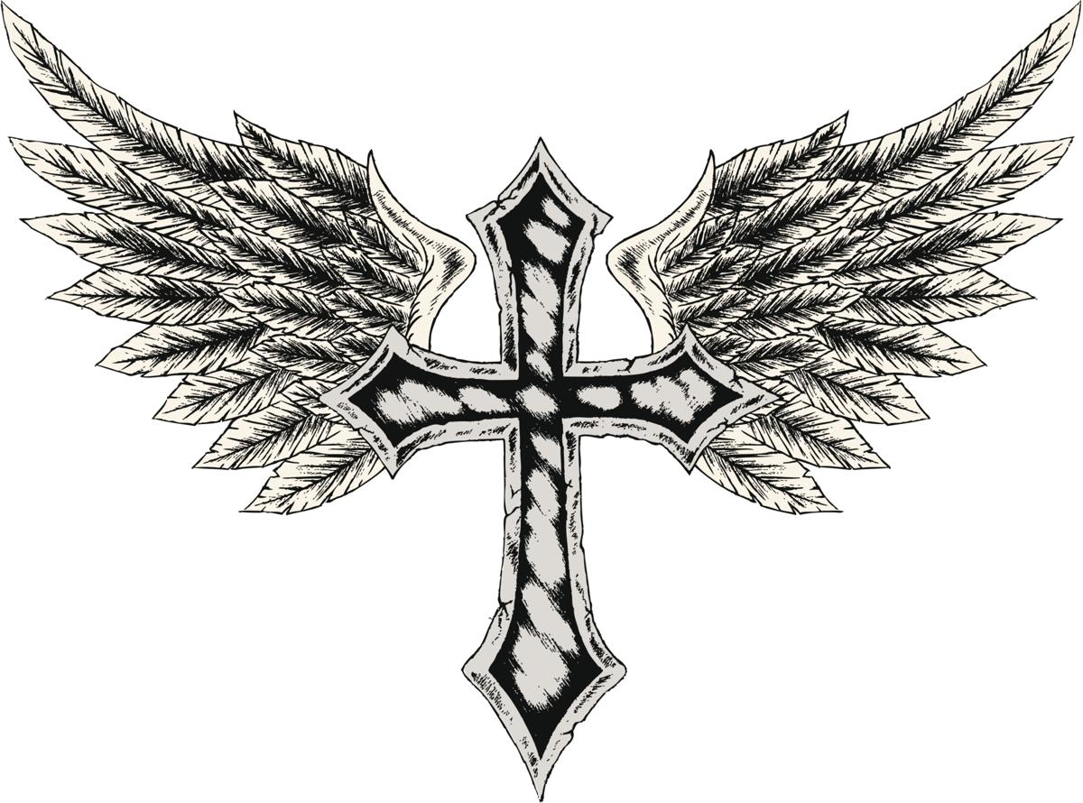 These Cross Tattoos With Wings Are Sure To Look Uniquely Ethereal for sizing 1200 X 890