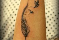 This Is One Of My Fav Work Feather With Birds Tattoo Akash intended for proportions 844 X 1136