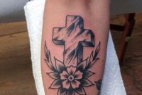 Traditional Black And Grey Rock Of Ages Cross Tattoo Alan Wood intended for proportions 3120 X 4160