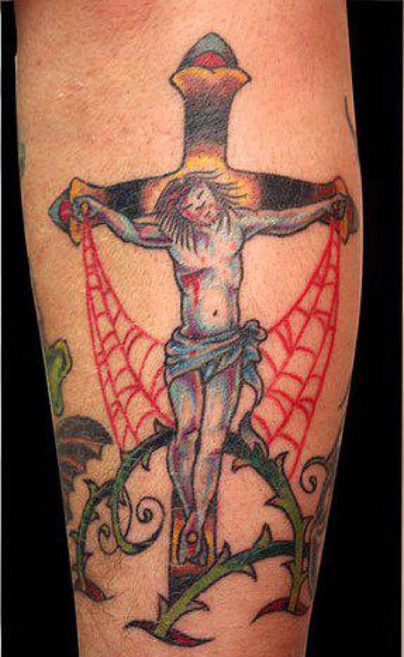 Traditional Jesus Cross Tattoo Design Tattoos Book 65000 with proportions 800 X 1299