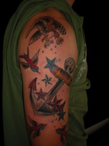 Traditional Tattoos Anchor Bird Stars Tattoos Traditional Tattoo with size 2034 X 2712