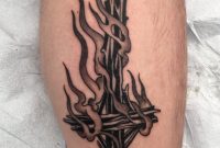 Treg On Twitter Gets Upside Down Burning Cross Tattoo On Easter inside dimensions 899 X 1200