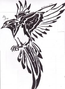 Tribal Bird Ryl1101 On Deviantart Tattoo Ideas Tribal Bird intended for sizing 763 X 1048