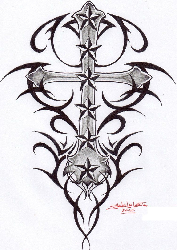 Tribal Celtic Cross Tribal Cross Smekeal00 On Deviantart with regard to size 752 X 1063