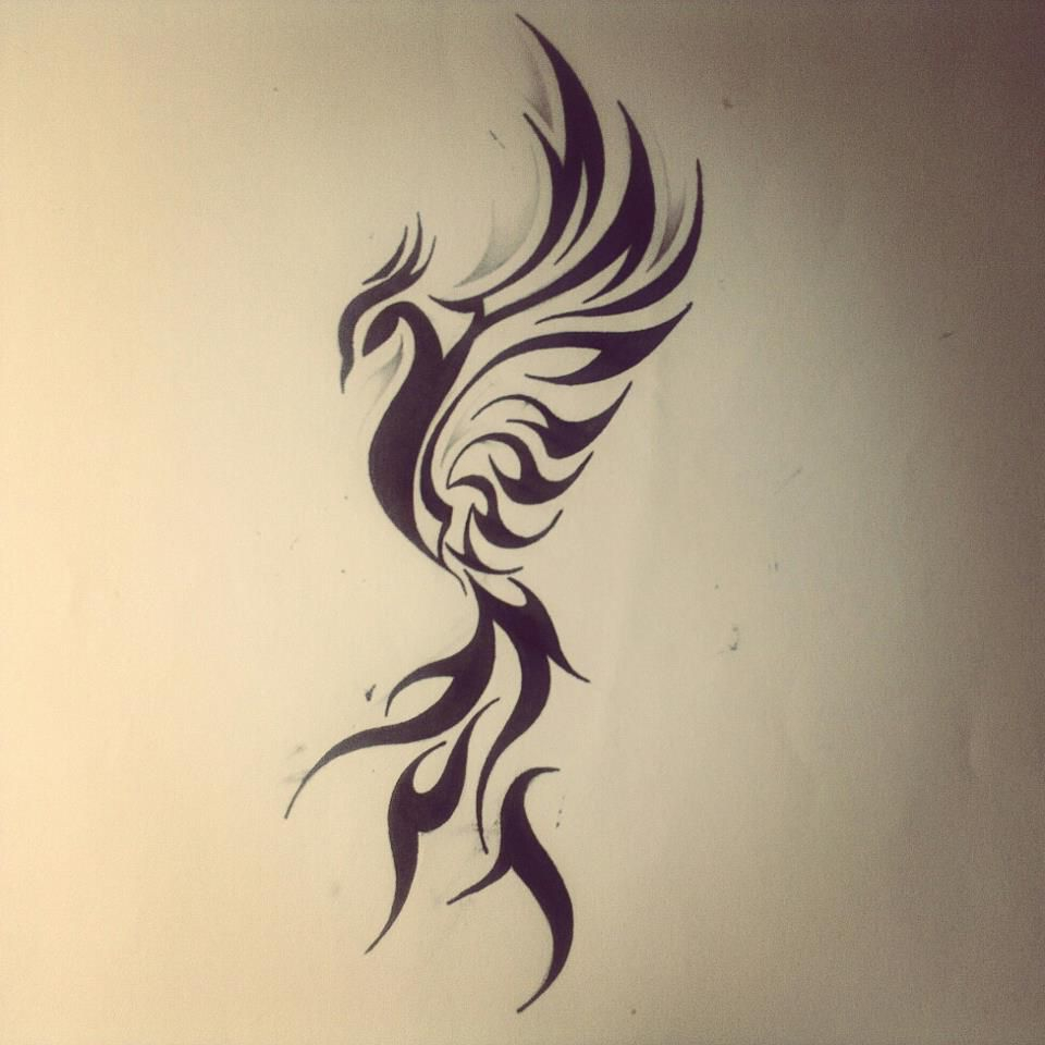 Tribal Phoenix Tattoos And Ideas Tribal Phoenix Tattoo Phoenix with proportions 960 X 960