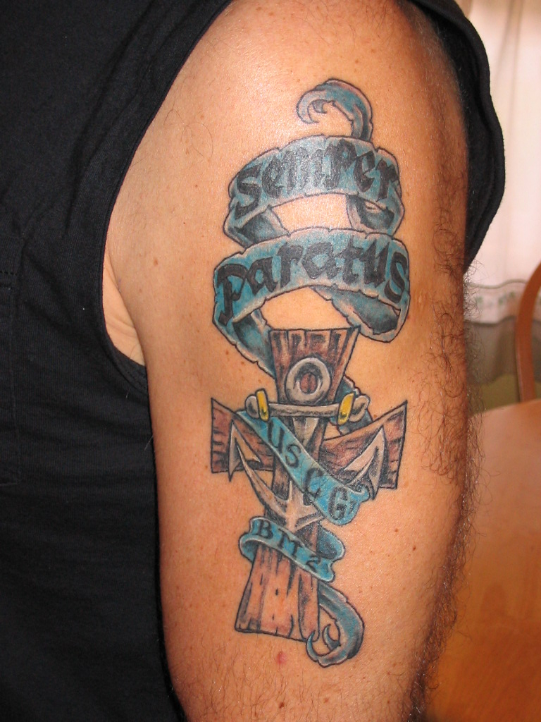 Uscg Cross Tattoo Picture regarding size 768 X 1024