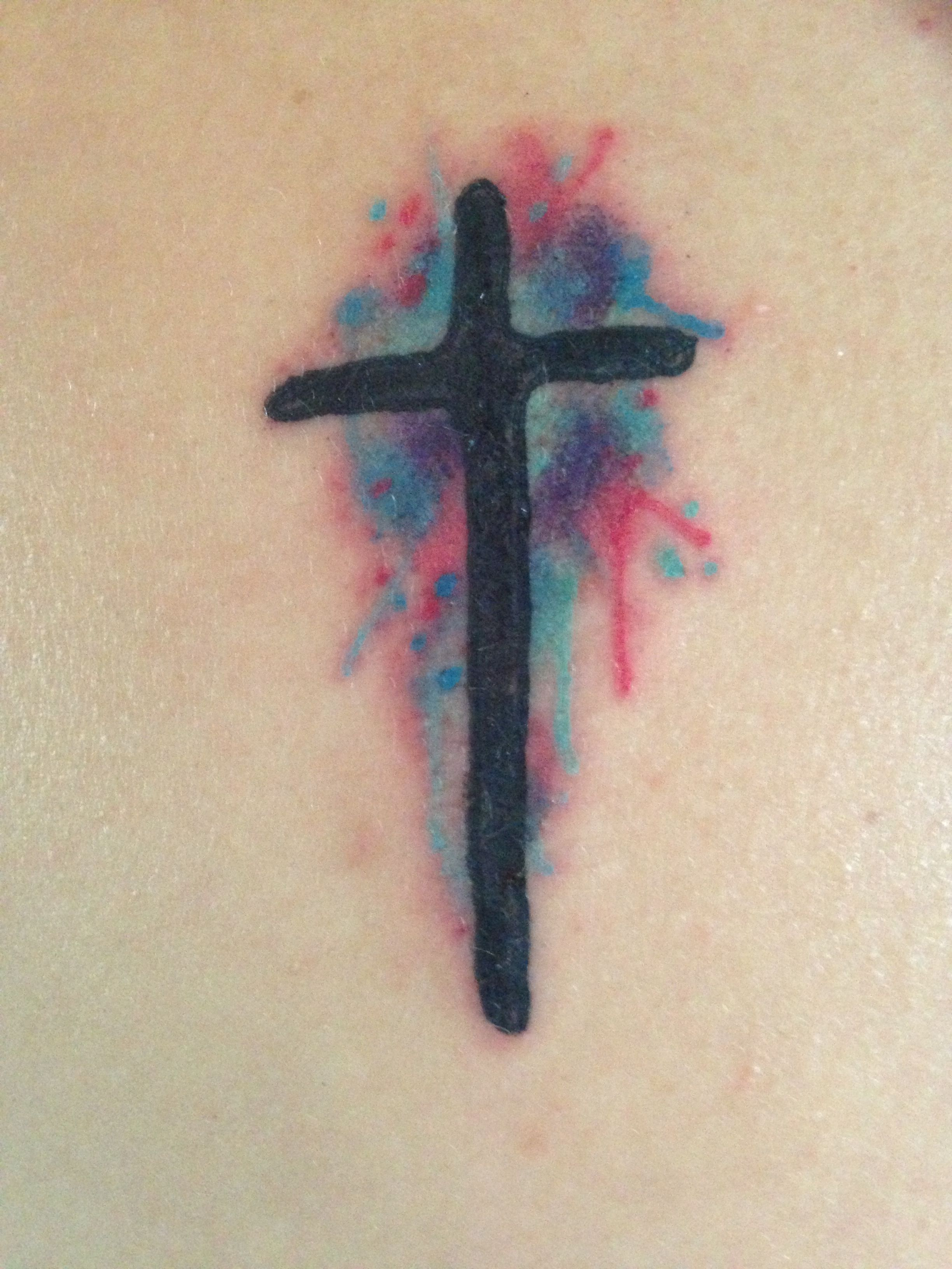Water Color Cross Tattoo I Dont Like This Specific Tattoo But I for dimensions 2448 X 3264
