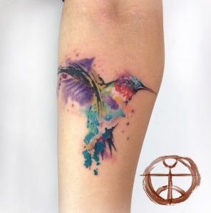 Watercolor Bird Tattoo On Forearm Koray Karagozler Tattoos for dimensions 1024 X 1037