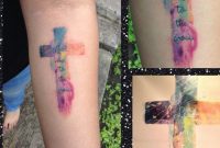 Watercolor Cross Tattoo Leadmetothecross Watercolor Tattoo in proportions 1045 X 1225