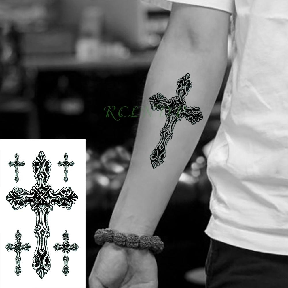 Waterproof Temporary Tattoo Stickers Cross Tribal Totem Fake Tatto for dimensions 1000 X 1000