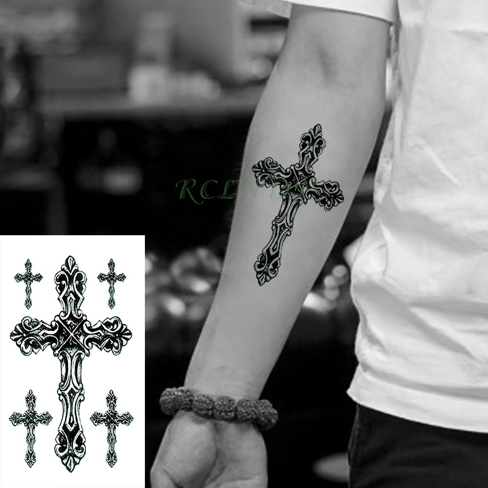 Waterproof Temporary Tattoo Stickers Cross Tribal Totem Fake Tatto in measurements 1000 X 1000