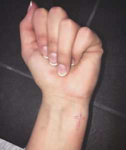 White Cross Tattoo On Wrist Tats Cross Tattoo On Wrist White in sizing 1120 X 1334