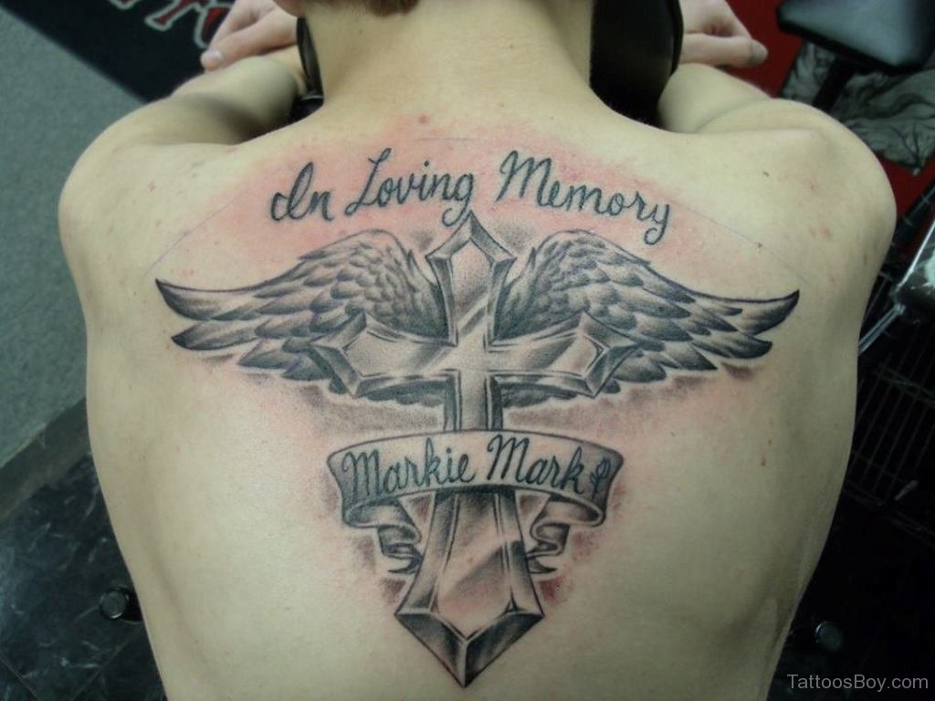 Wings And Cross Tattoo On Back Tattoo Designs Tattoo Pictures with regard to proportions 1024 X 768