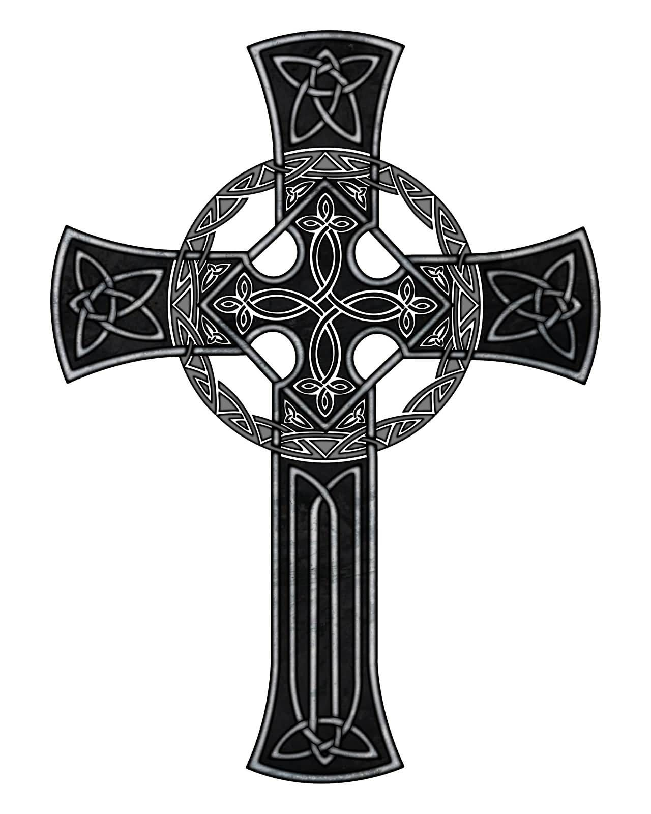 Wonderful Black Celtic Cross Tattoo Design Tattoo Celtic Cross intended for size 1280 X 1600
