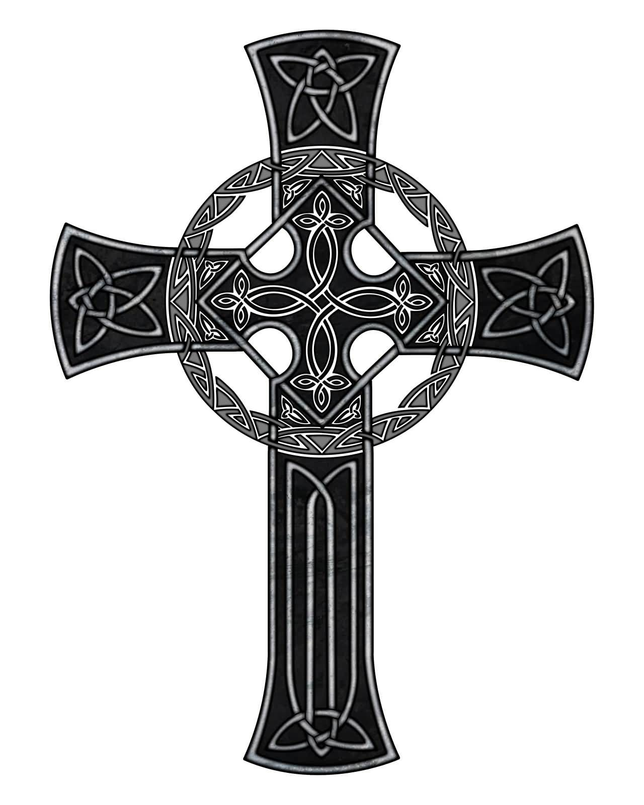 Wonderful Black Celtic Cross Tattoo Design Tattoo Celtic Cross throughout measurements 1280 X 1600