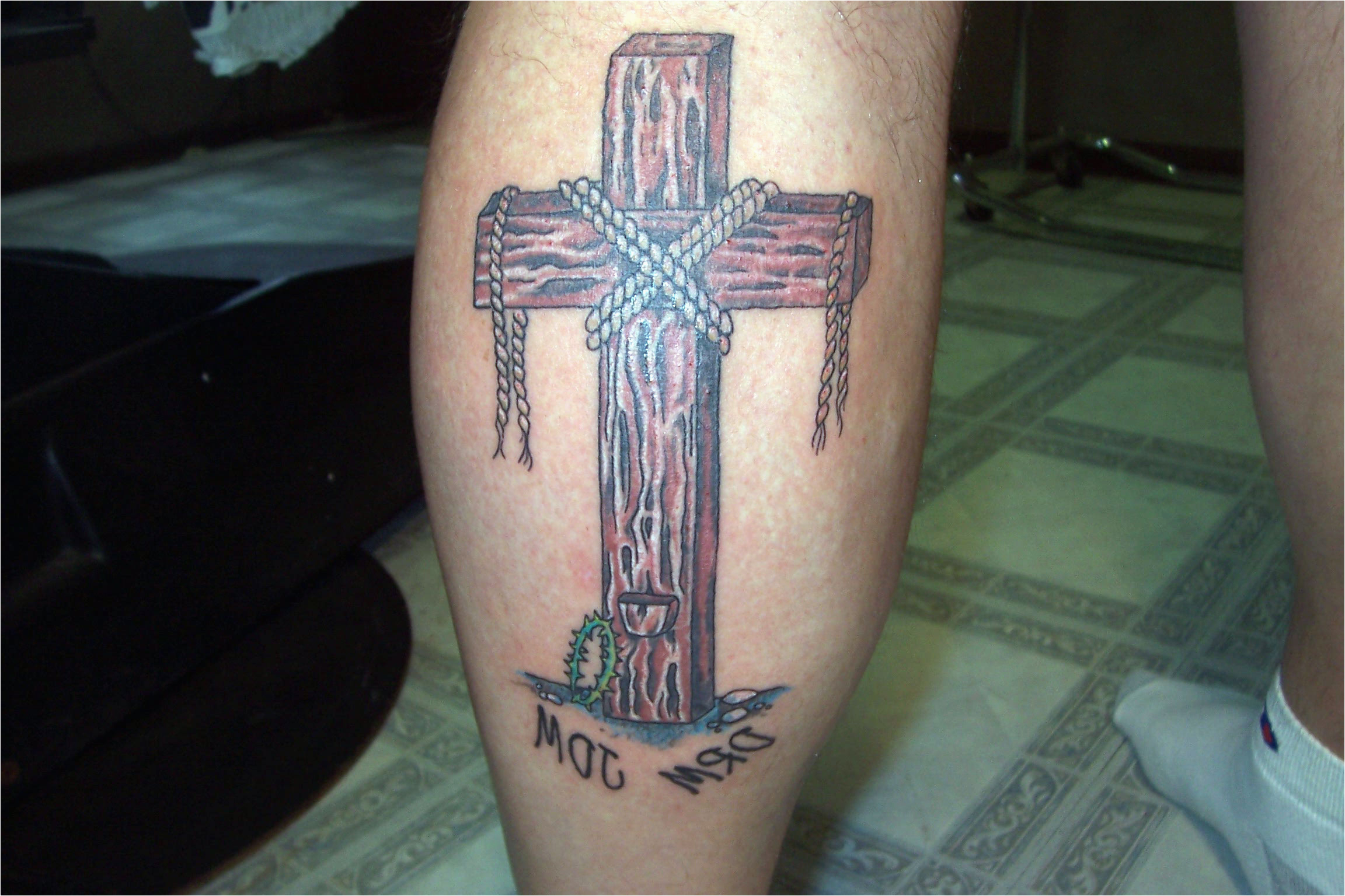 Wood Cross Tattoo Wooden Cross Tattoos For Men Cool Tattoos Bonbaden for sizing 2304 X 1536