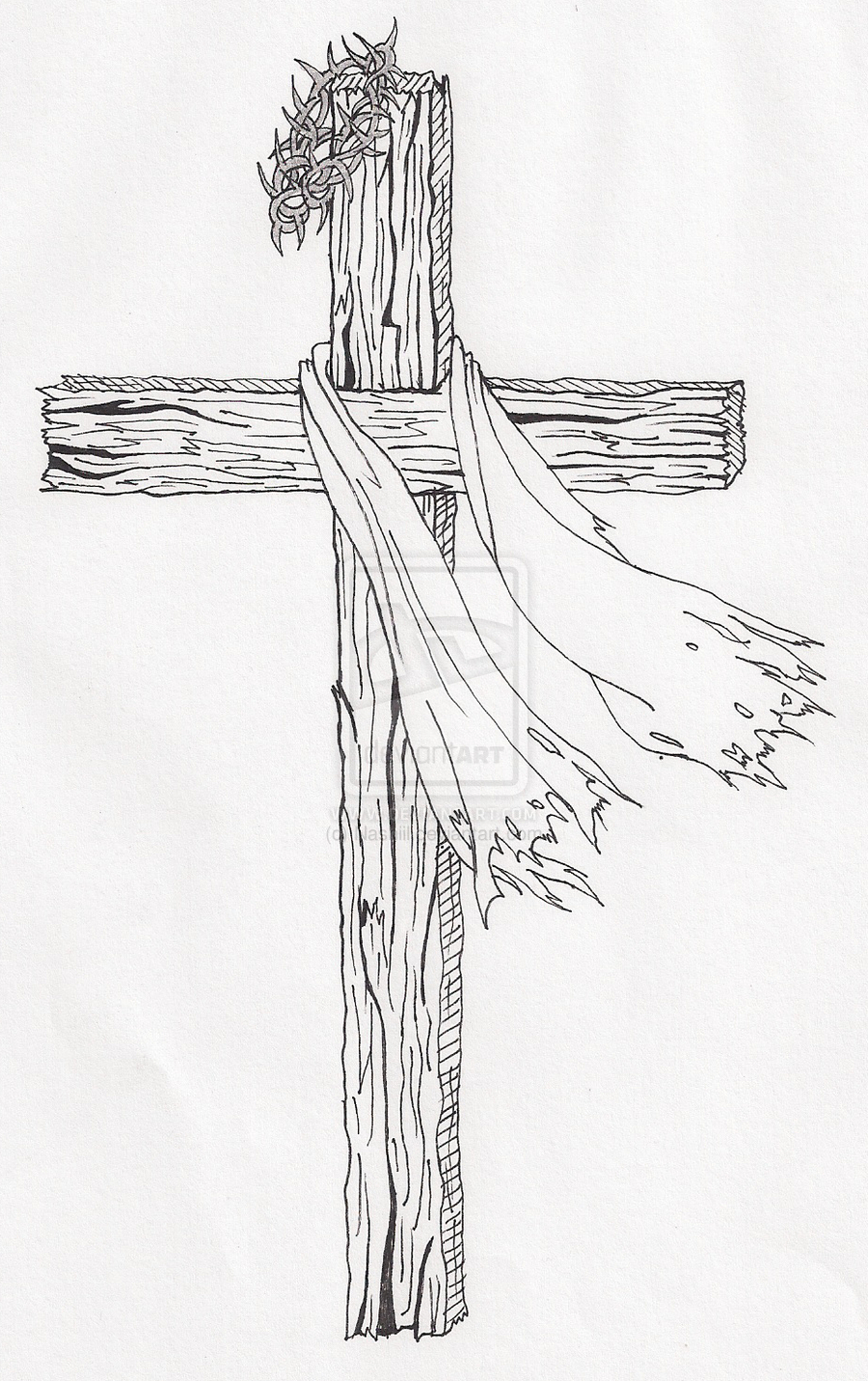 Wooden Cross Drawing Google Search Tattoo Cross Drawing Cross intended fo.....