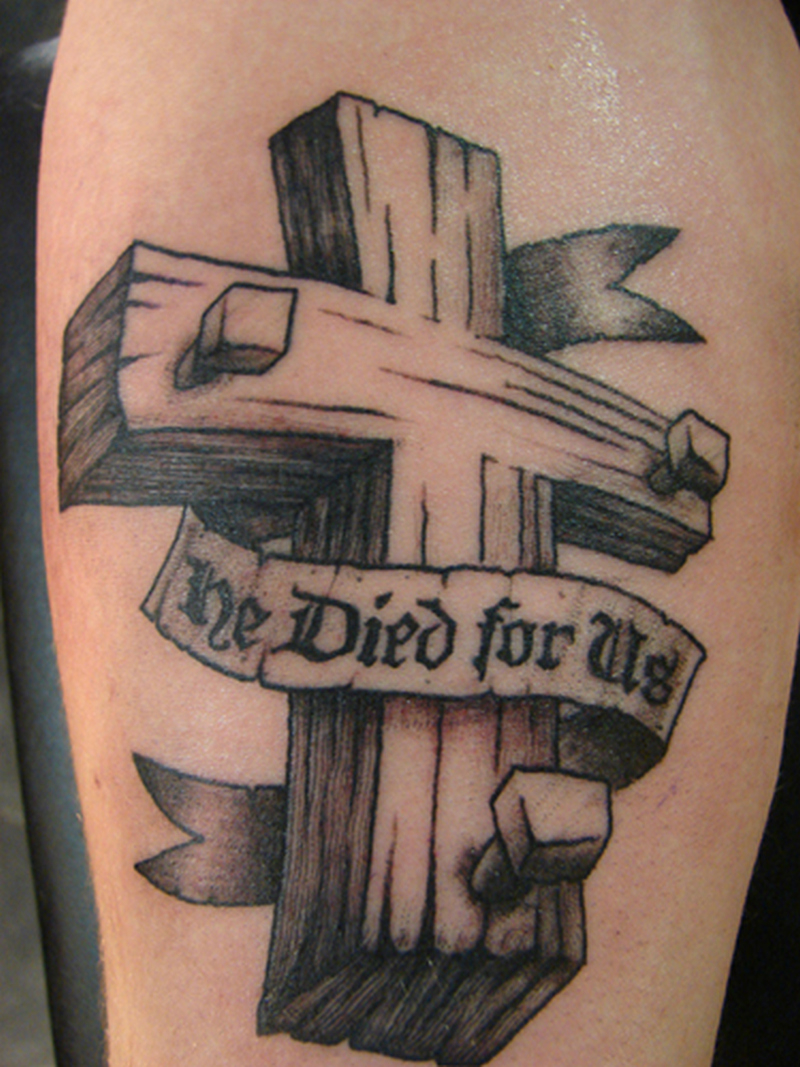 Wooden Cross Tattoo On Biceps Tattoos Book 65000 Tattoos Designs within proportions 800 X 1067