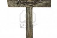 Wooden Cross With Crown Of Thorns Crosses Wooden Cross Tattoos intended for dimensions 813 X 1200