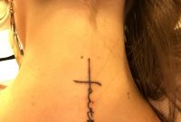 Words Incorporated Into The Cross Tattoo Christian Tattoos with size 960 X 1280