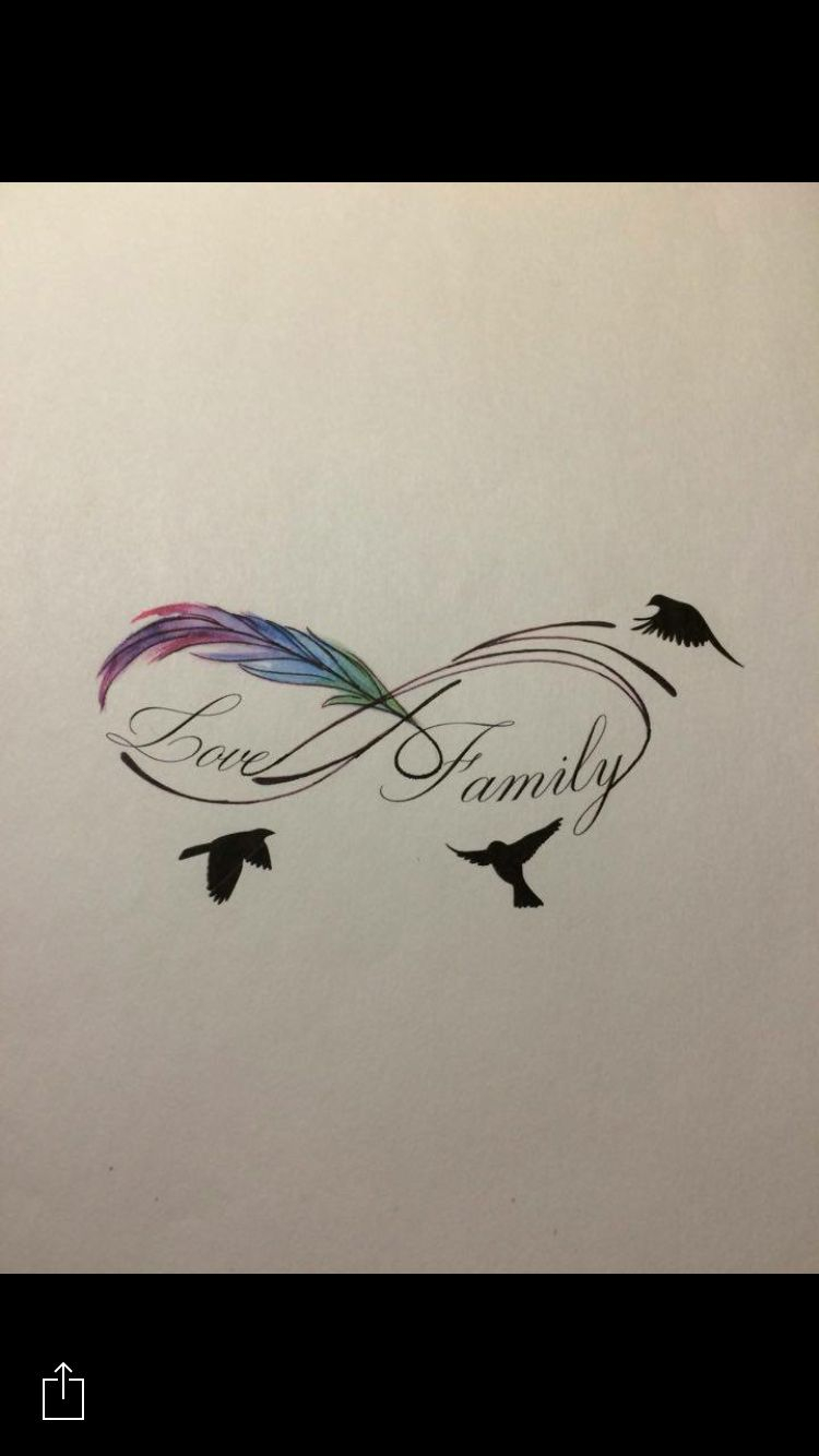 Wrist Infinity Tattoo Love Family Birds Tattoo with sizing 750 X 1334