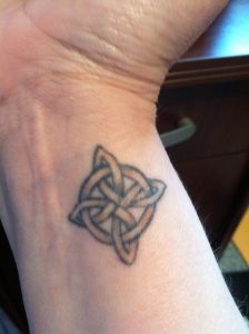 Wrist Tattoo 4 Pointed Celtic Knot Eternal Love Everlasting throughout sizing 1936 X 2592