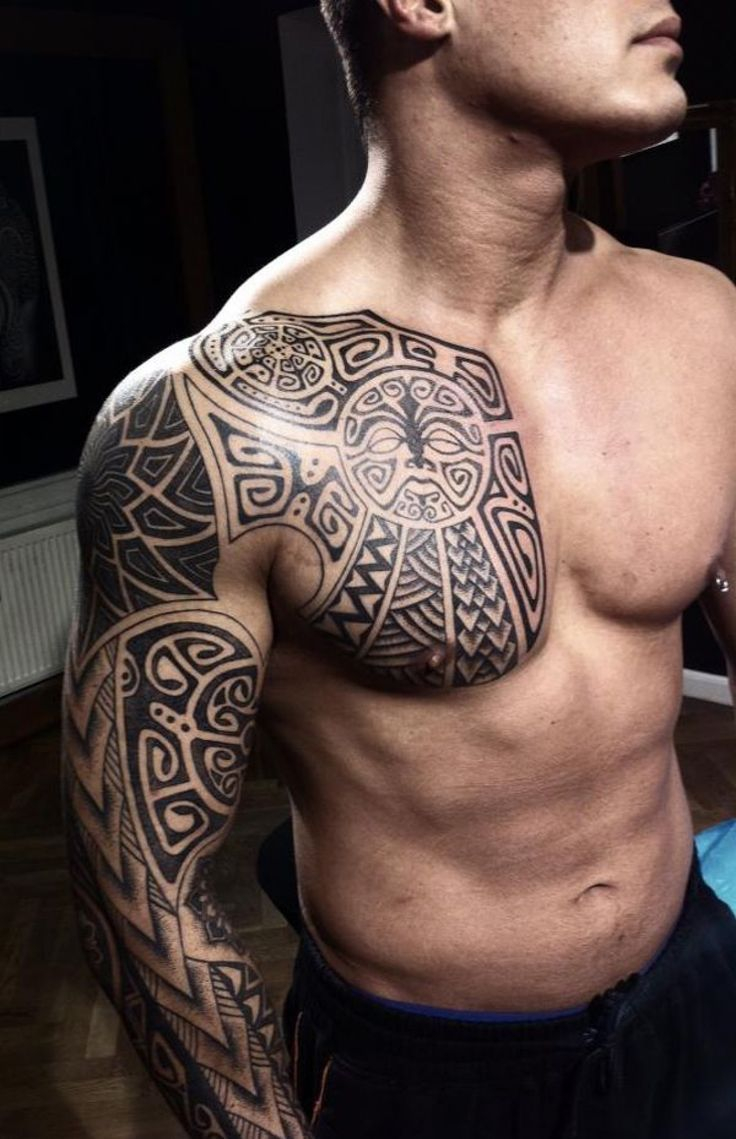 101 Best Chest Tattoos For Men throughout dimensions 736 X 1139
