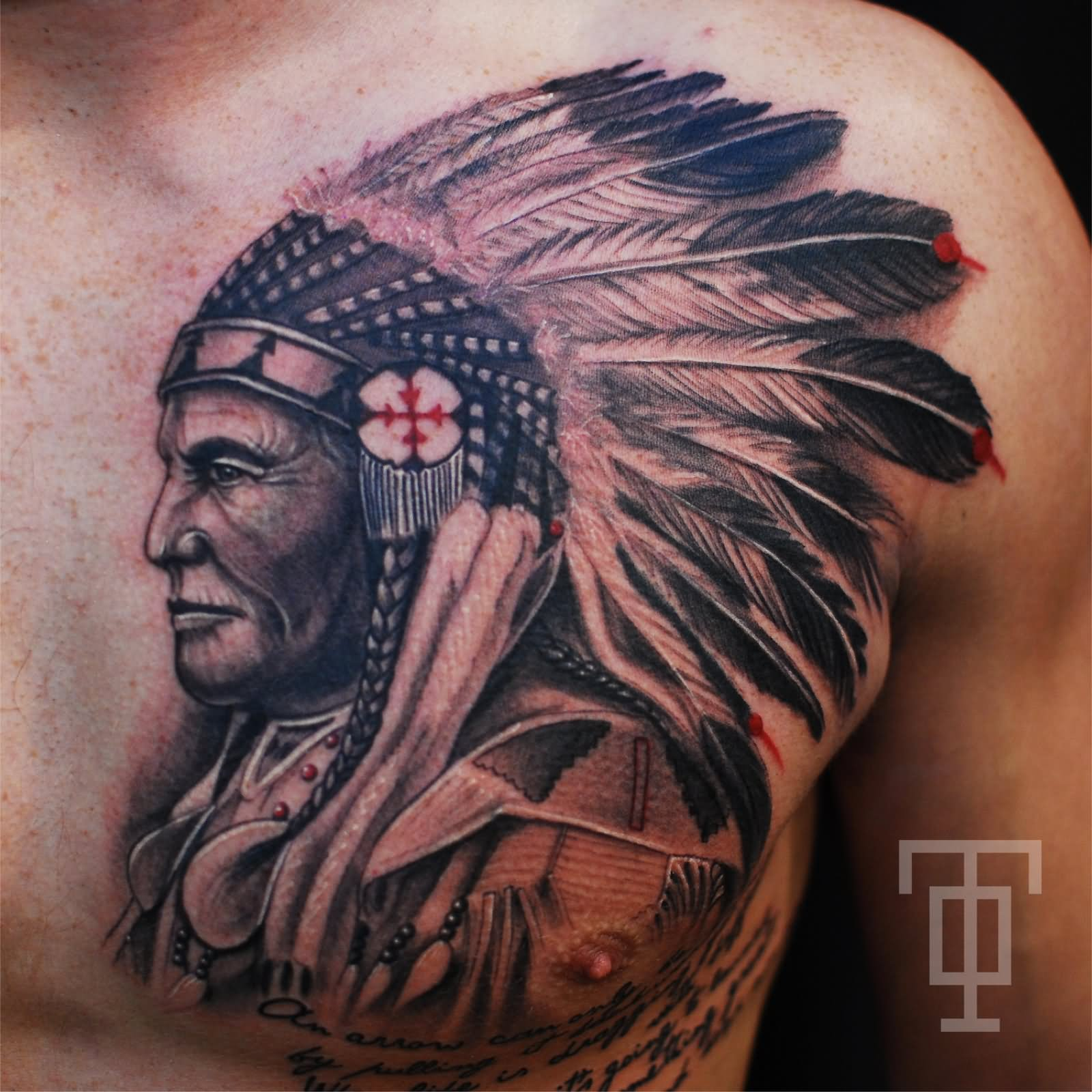 12 Indian Native Tattoos On Chest for sizing 1600 X 1600