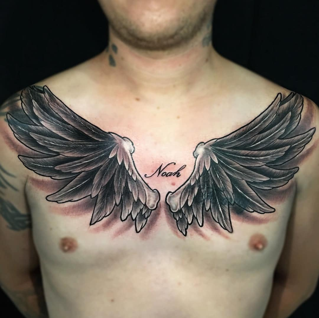 128 Amazing Wing Tattoos To Adorn Your Skin Wild Tattoo Art in size 1080 X 1079