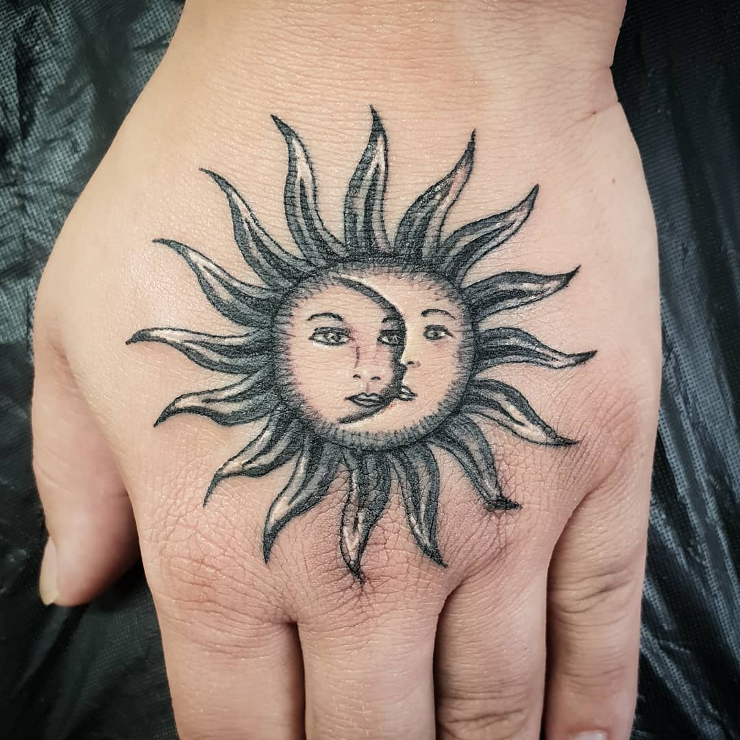 154 Outstanding Sun And Moon Tattoos With Meaning within size 1080 X 1080