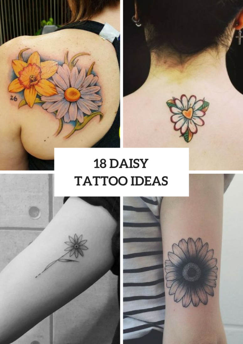 18 Amazing Daisy Tattoo Ideas For Women Styleoholic in size 775 X 1096
