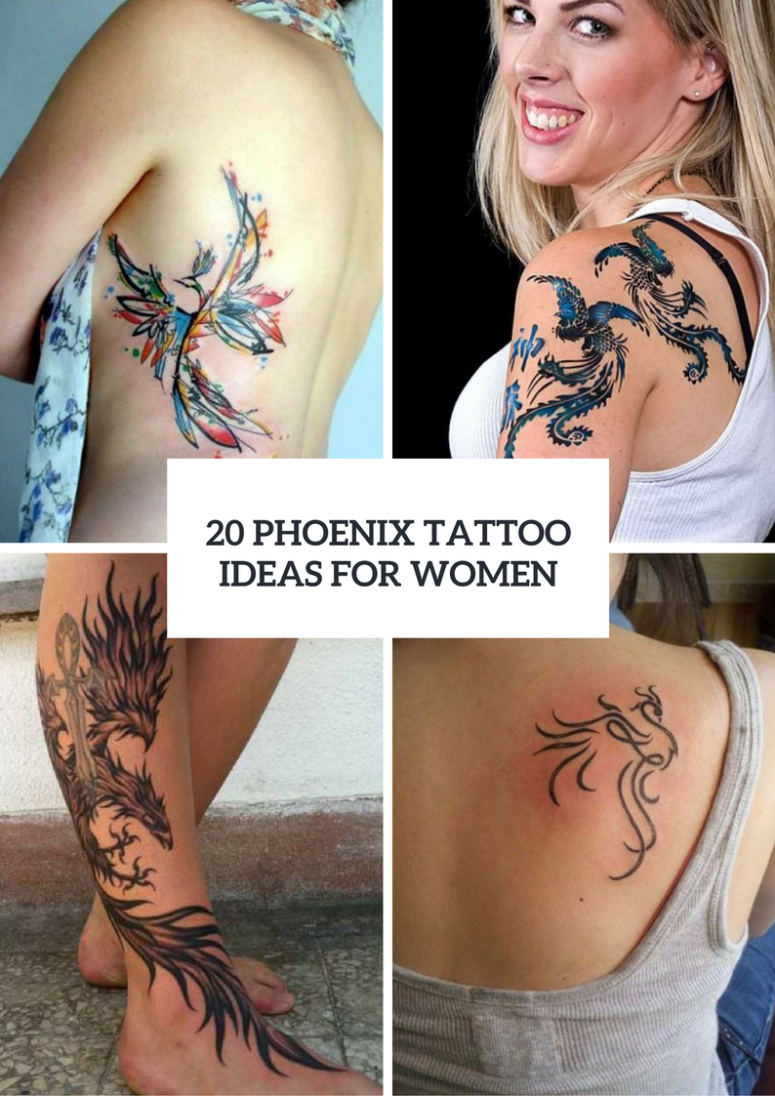 20 Beautiful Phoenix Tattoo Ideas For Ladies Styleoholic pertaining to dimensions 775 X 1096