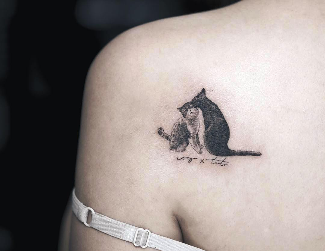20 Cat Tattoo Ideas For Women Inspired Luv in sizing 1080 X 835