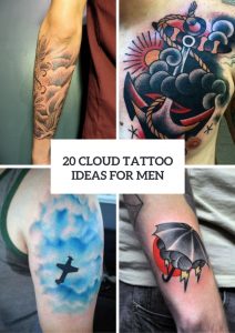 20 Perfect Cloud Tattoo Ideas For Men Styleoholic regarding proportions 775 X 1096