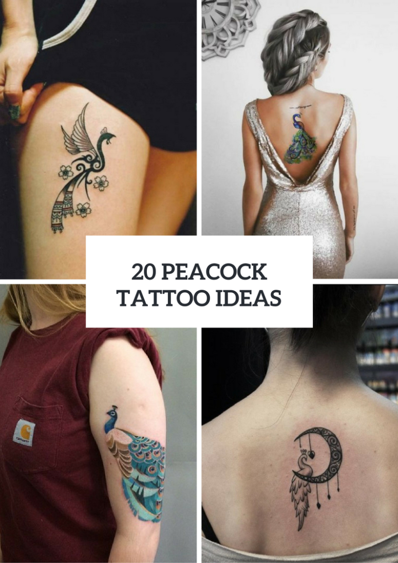 20 Stunning Peacock Tattoo Ideas For Ladies Styleoholic with measurements 775 X 1096