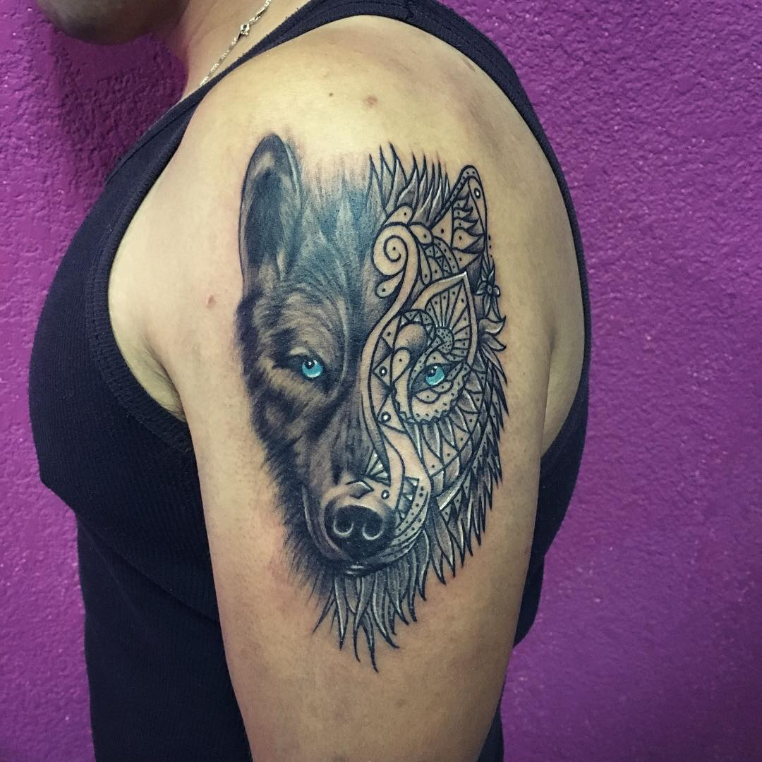 20 Wolf Tattoos Ideas For Shoulder pertaining to sizing 1080 X 1080