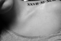 21 Amazing Shoulder Roman Numerals Tattoos in dimensions 1416 X 1887