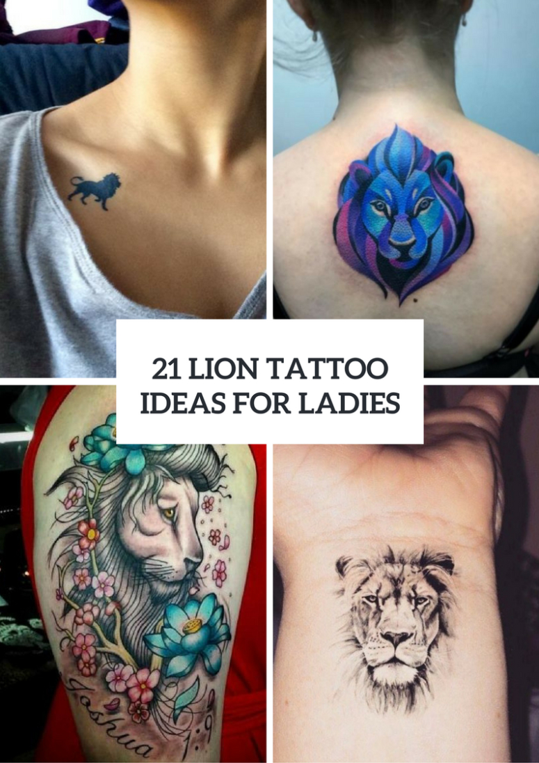 21 Awesome Lion Tattoo Ideas For Women Styleoholic regarding measurements 775 X 1096
